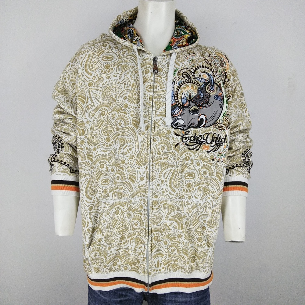 Ecko Unlimited Embroidered men's hooded sweater